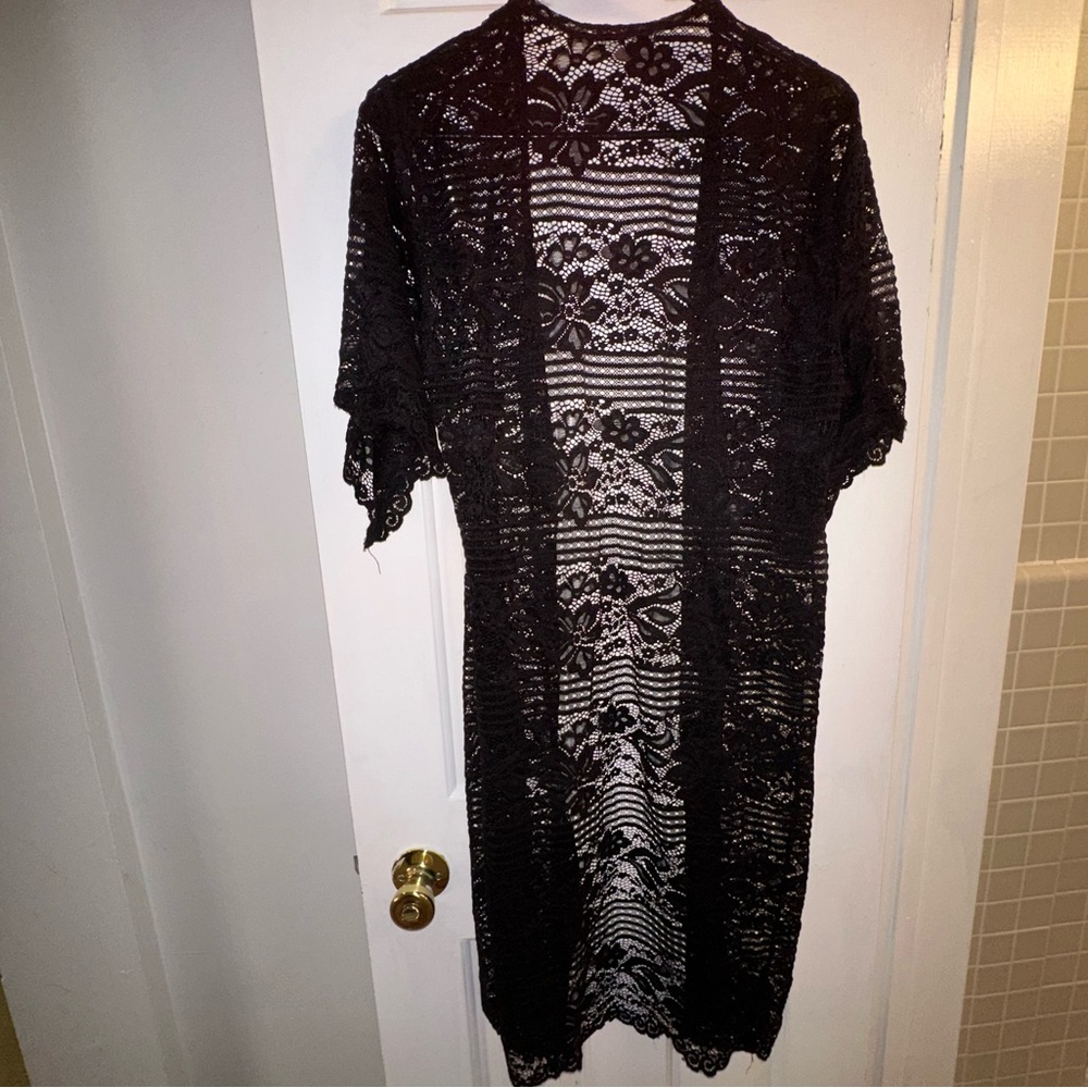 Ginger G Black‎ Lace Cardigan